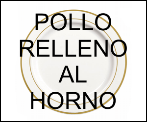 Pollo relleno al horno